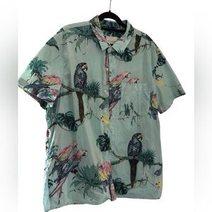 American Eagle Casual Short Sleeve Button Down Shirt | XL | Hawaiian
